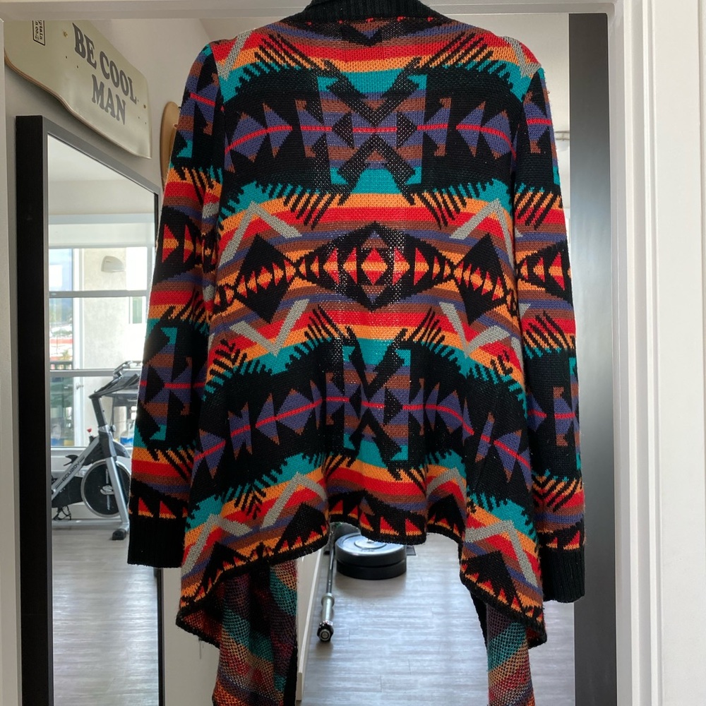 UNIF Pendleton style open front sweater
